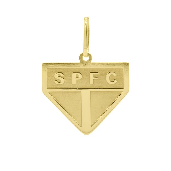 Pingente De Ouro 18k Time São Paulo Grande