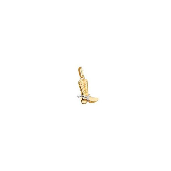 Pingente De Ouro 18k Bota
