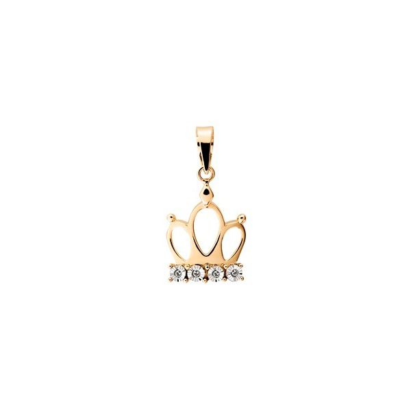 Pingente De Ouro 18k Coroa Classic