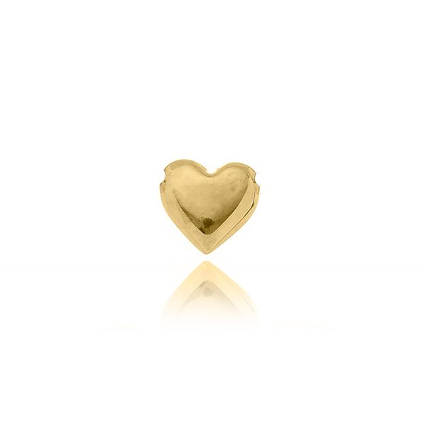 Corrente De Ouro 18k Veneziana Com 40cm e Coração Grande Fixo