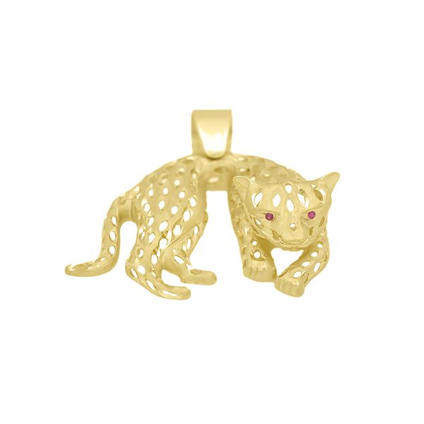 Pingente De Ouro 18k Pantera 