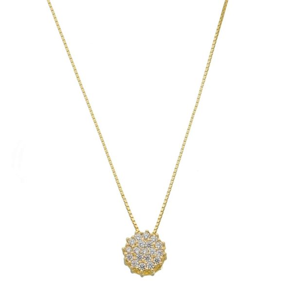 Conjunto De Ouro 18k Chuveirinho Brilhante