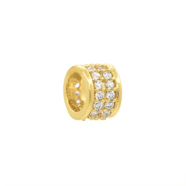 Separador De Ouro 18k Com Zircônias Para Pingentes