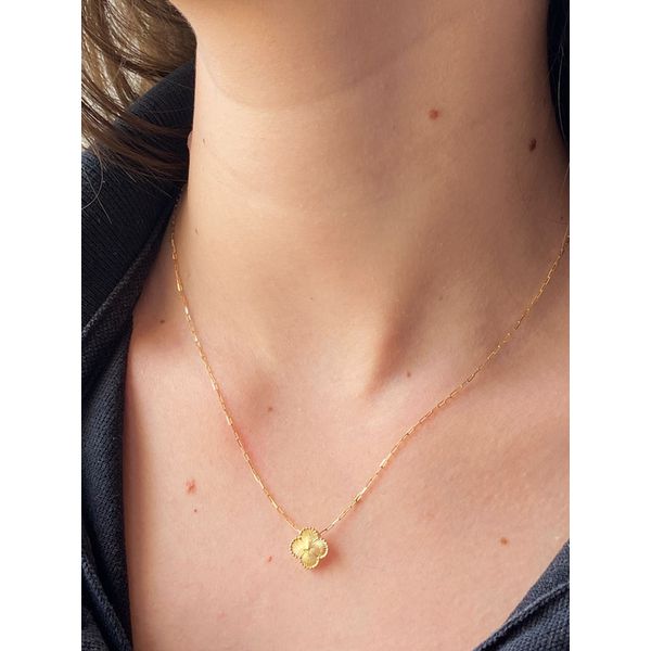 Pingente De Ouro 18k Trevo