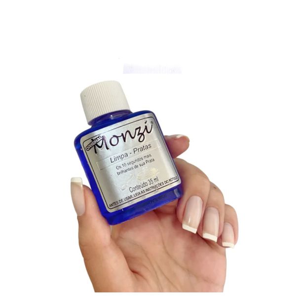 Liquido Limpa Joias De Prata Monzi 35ml