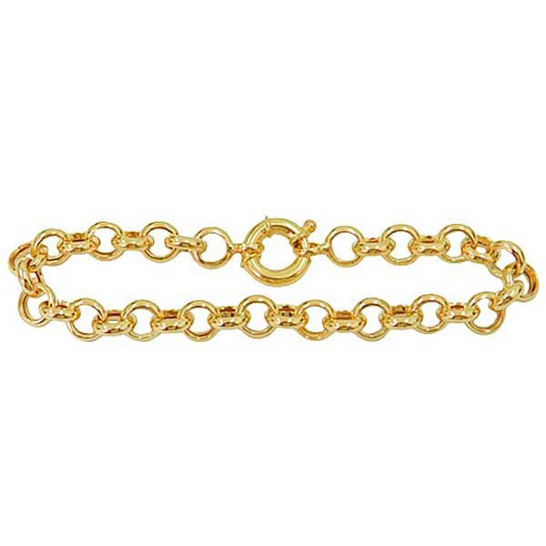 Pulseira De Ouro 18k Português De 6,8mm Com 19cm