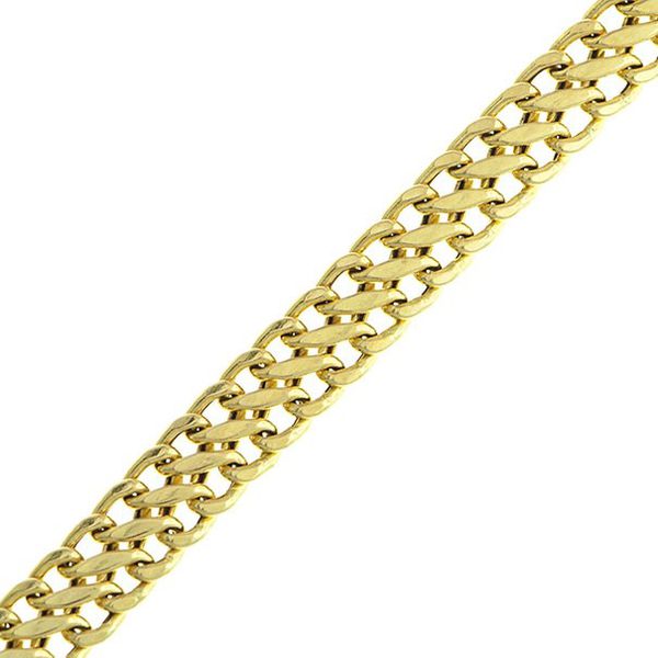 Pulseira De Ouro 18k Lacraia De 5,5mm Com 18cm