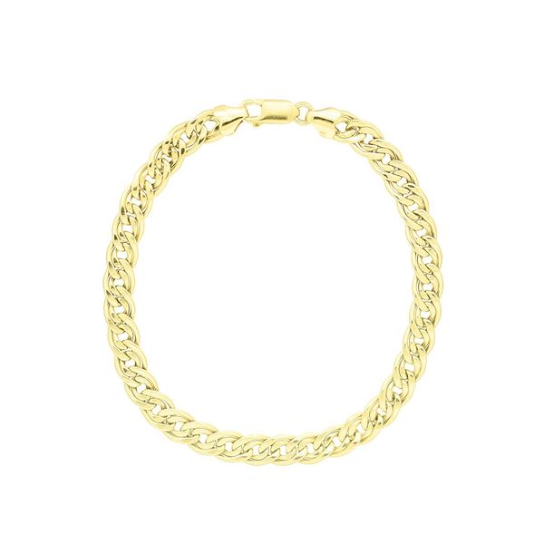Pulseira De Ouro 18k Romana De 5,6mm Com 22cm