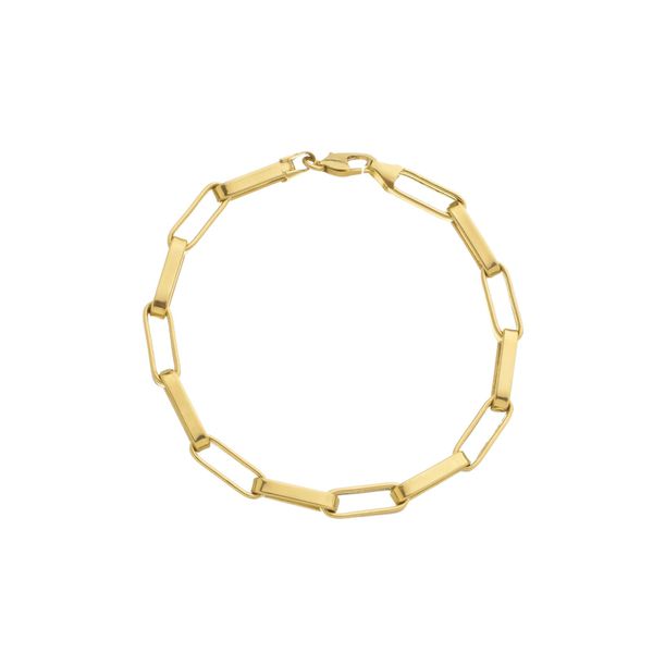 Pulseira De Ouro 18k Cartier Ovalada De 5,0mm Com 21cm