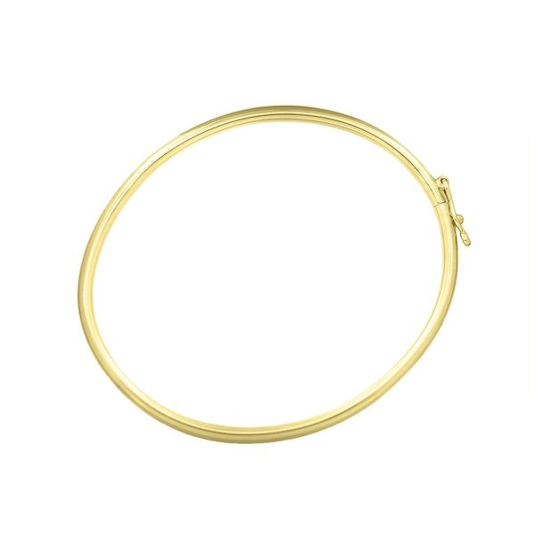 Bracelete De Ouro 18k Algema De 2,8mm Com 6,7cm