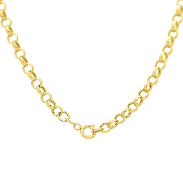 Tornozeleira De Ouro 18k Português De 2,6mm Com 25cm