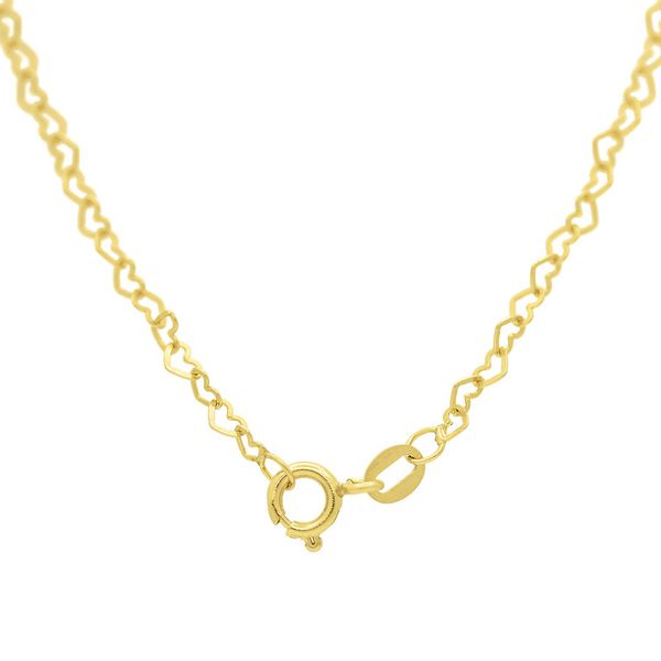 Tornozeleira De Ouro 18k Mini Love De 0,8mm com 25cm
