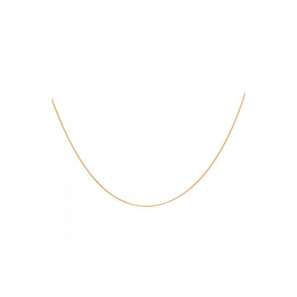 Corrente De Ouro 18k Rabo De Rato De 1,0mm Com 40cm