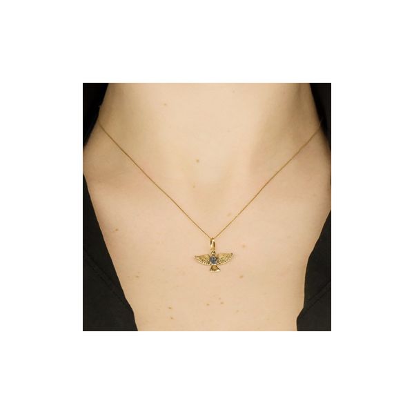 Pingente De Ouro 18k Espírito Santo 18mm