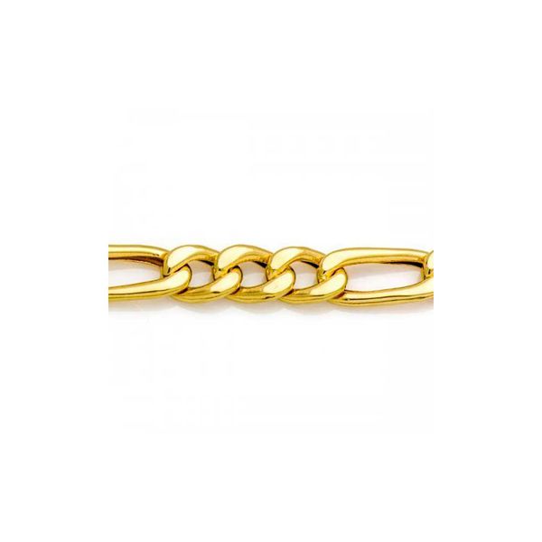 Corrente De Ouro 18k Groumet 3x1 De 6,3mm Com 50cm