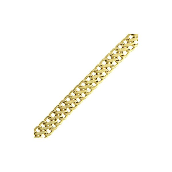 Pulseira De Ouro 18k Lacraia De 5mm Com 18cm