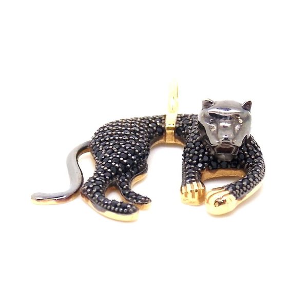 Pingente De Ouro 18k Pantera Negra