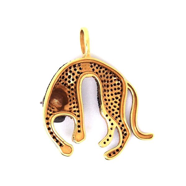 Pingente De Ouro 18k Pantera Negra