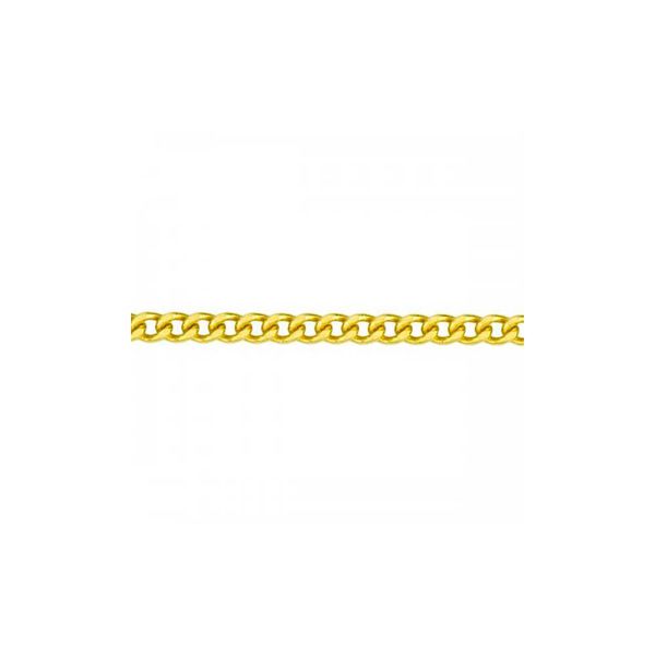 Corrente De Ouro 18k Groumet De 4,5mm Com 70cm