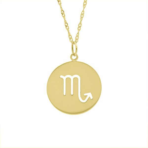 Pingente De Ouro 18k Signo Escorpião