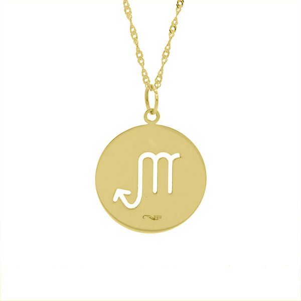 Pingente De Ouro 18k Signo Escorpião