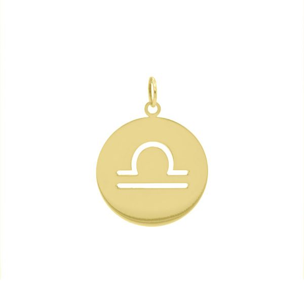 Pingente De Ouro 18k Signo Libra