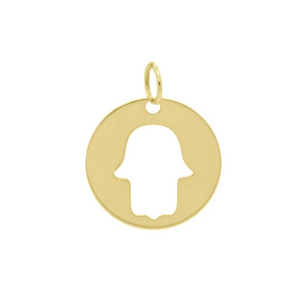 Pingente De Ouro 18k Mão de Fátima