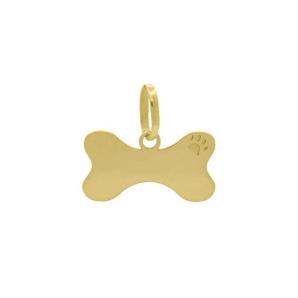Pingente De Ouro 18k Ossinho de Cachorro