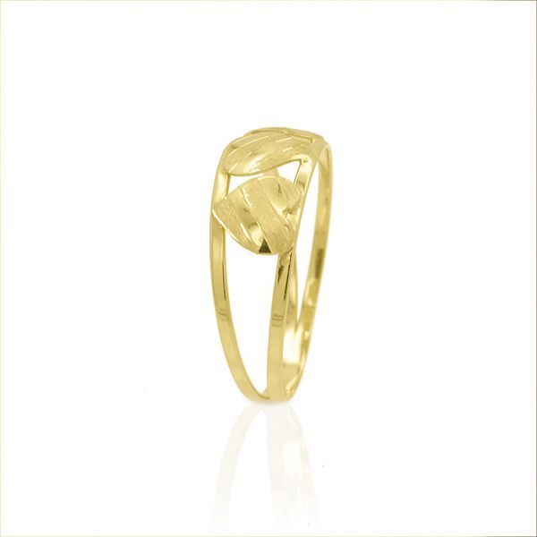 Anel De Ouro 18k Trio de Corações