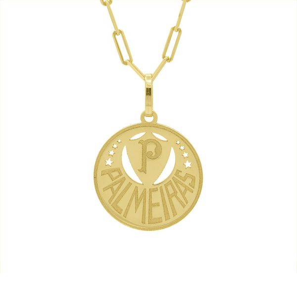 Pingente De Ouro 18k Time Palmeiras M