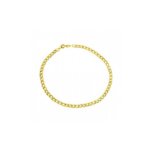 Pulseira De Ouro 18k Groumet De 2,8mm Com 20cm
