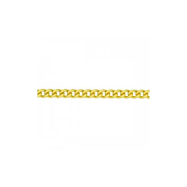 Corrente De Ouro 18k Groumet De 4,0mm Com 50cm