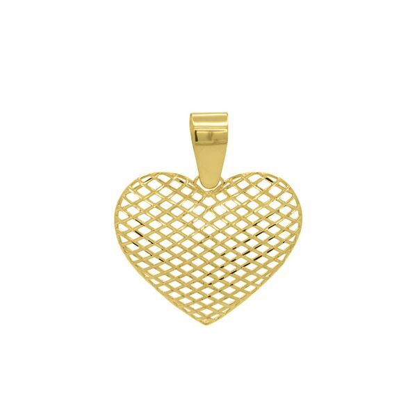 Pingente De Ouro 18k Coração G