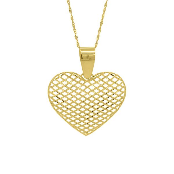 Pingente De Ouro 18k Coração G