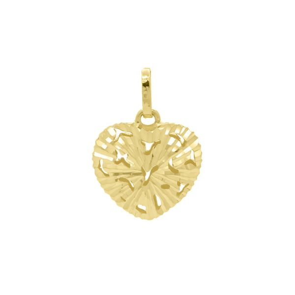 Pingente De Ouro 18k Coração Estelar