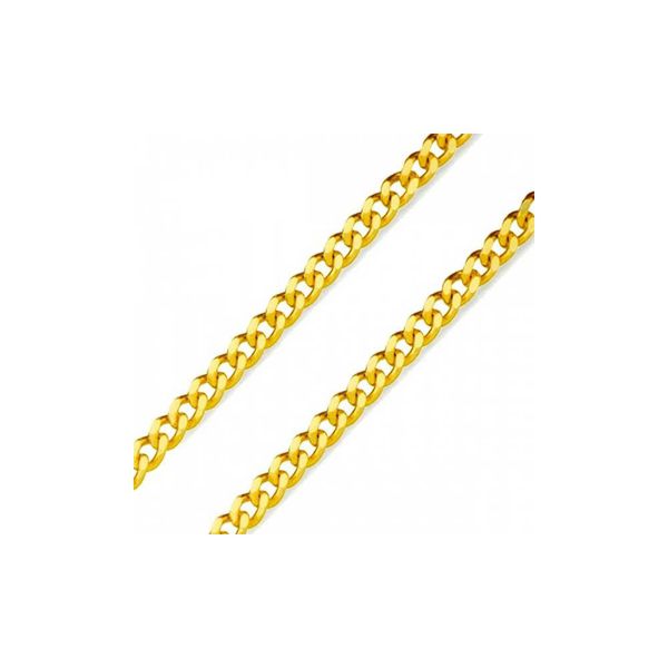 Corrente De Ouro 18k Groumet De 3,0mm Com 45cm