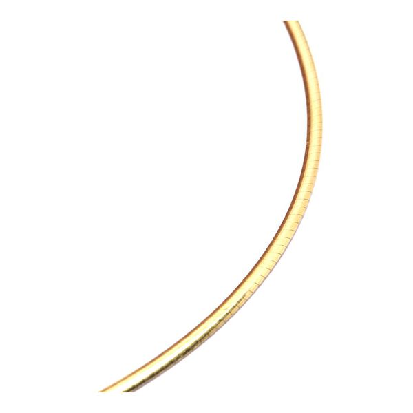 Gargantilha De Ouro 18k Omega Bicolor De 1,6mm Com 45cm