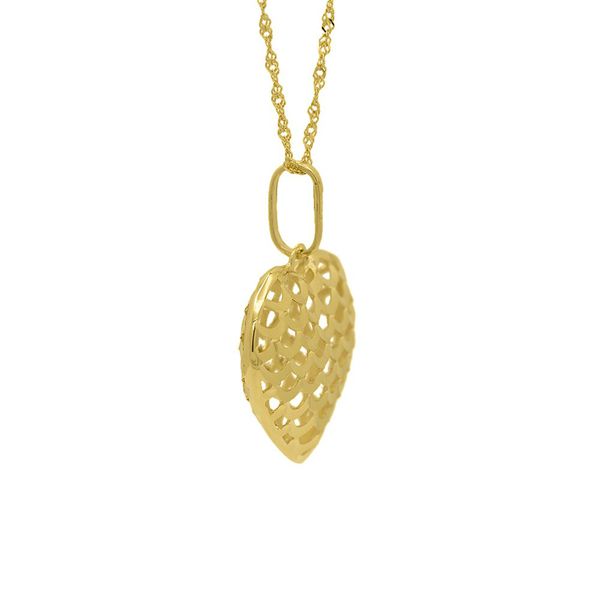 Pingente De Ouro 18k Coração Ariel