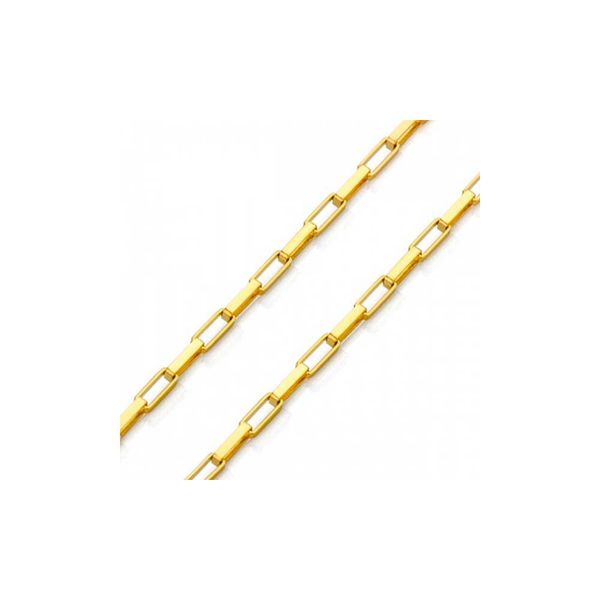 Corrente De Ouro 18k Veneziana Longa De 1,2mm Com 70cm