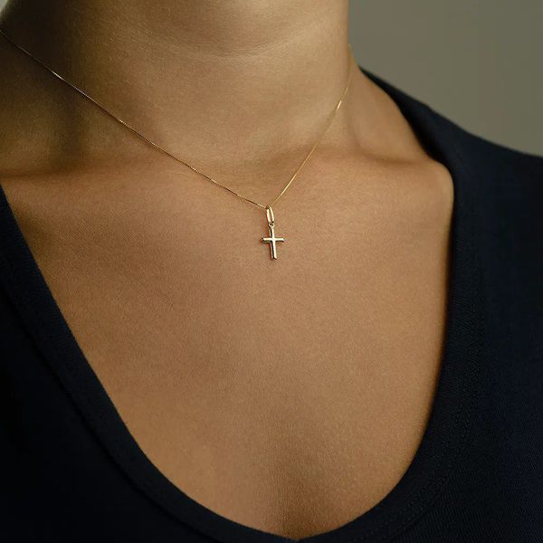 Pingente de Ouro 18k Cruz Menor