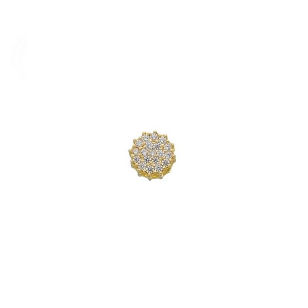 Pingente De Ouro 18k Chuveiro De Zircônias P