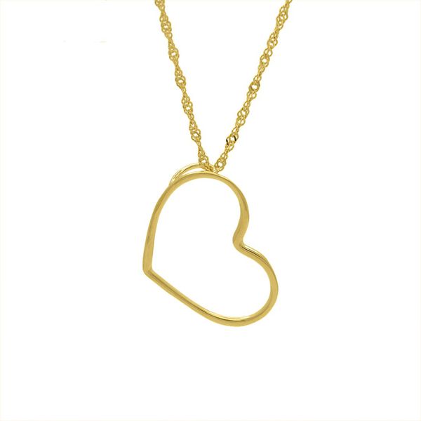 Pingente De Ouro 18k Coração