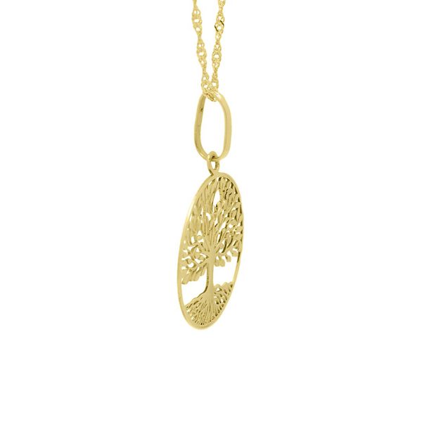 Pingente De Ouro 18k Arvore da Vida Vazado/lisa