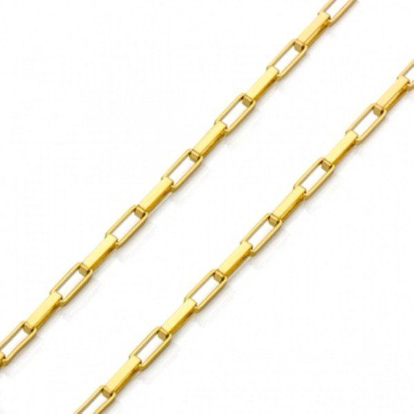 Pulseira De Ouro 18k Veneziana Longa De 1,1mm Com 21cm