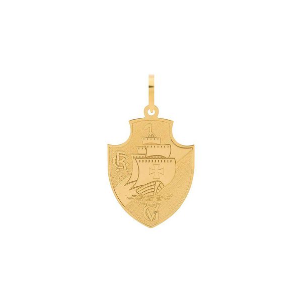 Pingente De Ouro 18k Time Vasco Médio