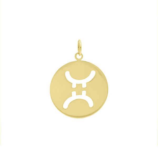 Pingente De Ouro 18k Signo Gêmeos