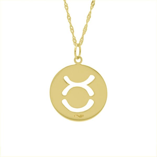 Pingente De Ouro 18k Signo Touro