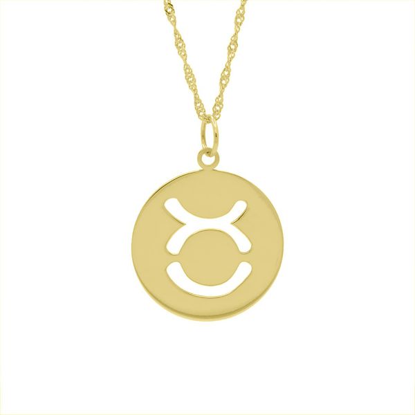 Pingente De Ouro 18k Signo Touro