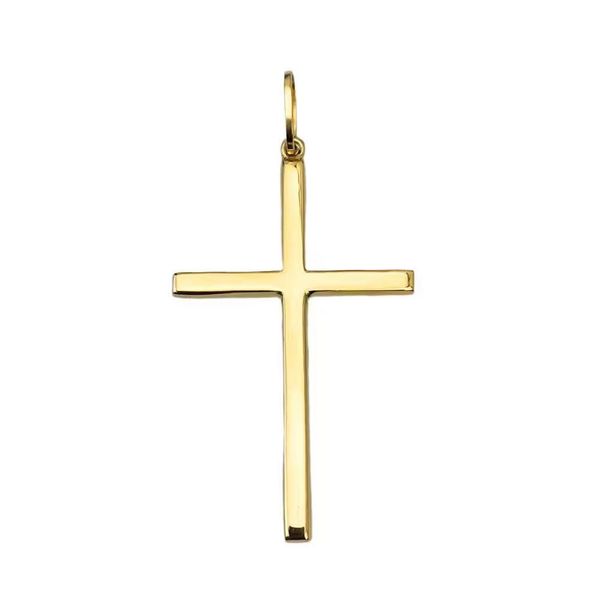Pingente De Ouro 18k Cruz lisa