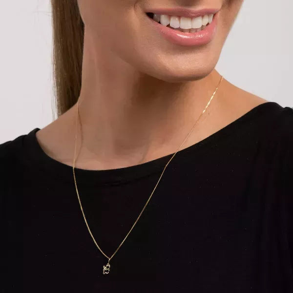 Pingente De Ouro 18k Gatinho Vazado